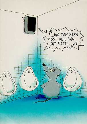 wo du gerne pisst...